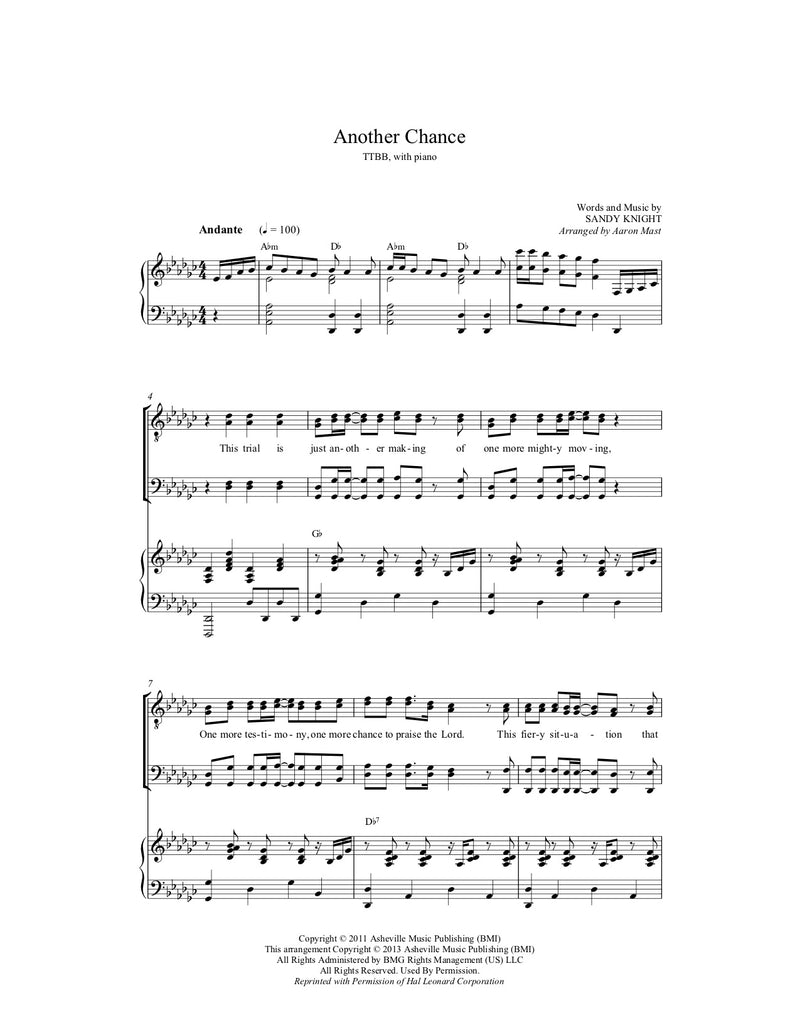 Another Chance (Sheet Music)