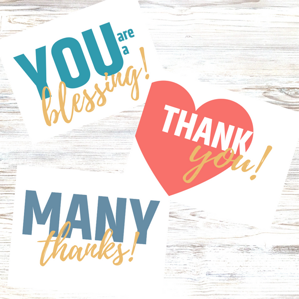 Thank you Assortment note cards