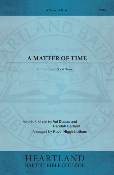 A Matter of Time (Sheet Music)