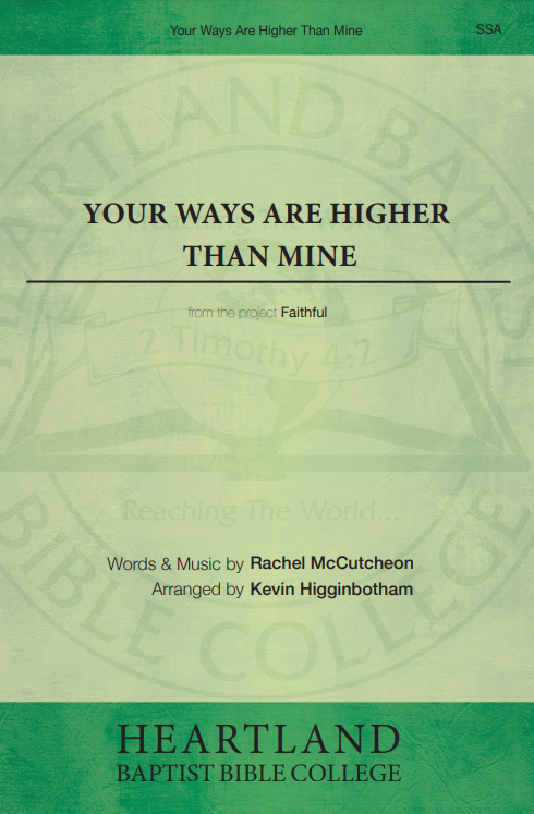 Your Ways Are Higher Than Mine (Sheet Music)