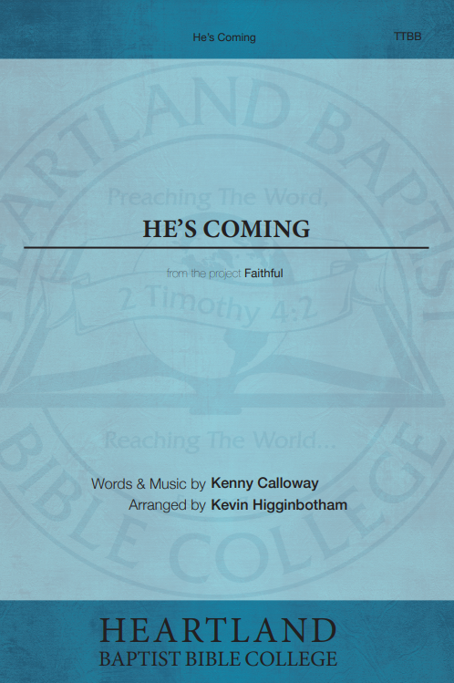 He's Coming (Sheet Music)