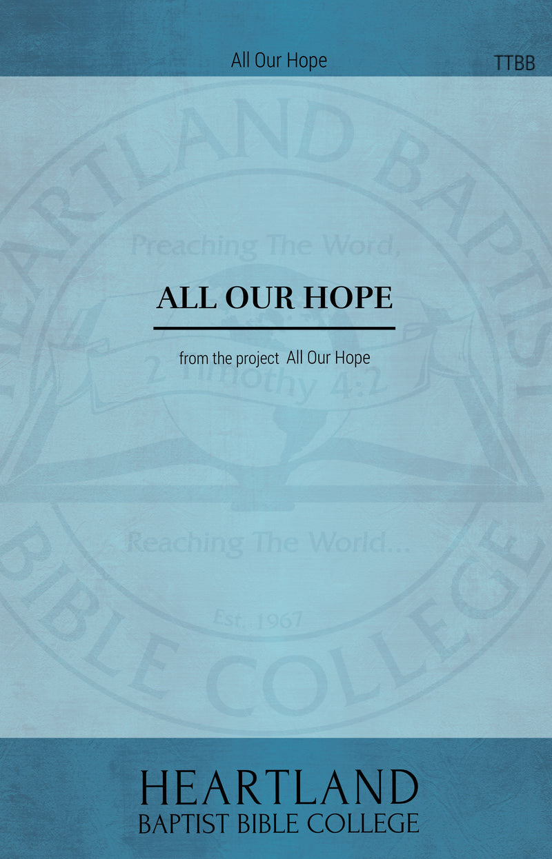 All Our Hope (Sheet Music)