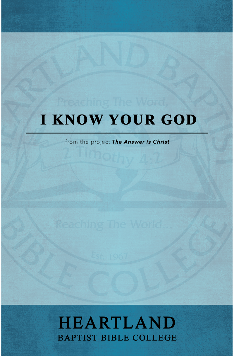 I Know Your God (Sheet Music)