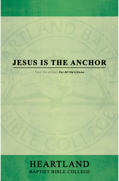 Jesus is the Anchor (Sheet Music) | Heartland Baptist Bookstore
