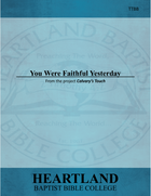 You Were Faithful Yesterday (Sheet Music)