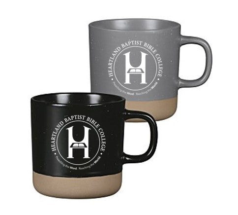 HBBC Coffee Mug, Two Tone black and tan